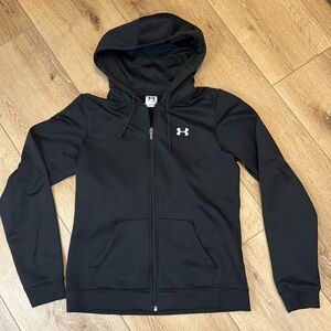 Under Armour Hoodie. Women’s black zip up.